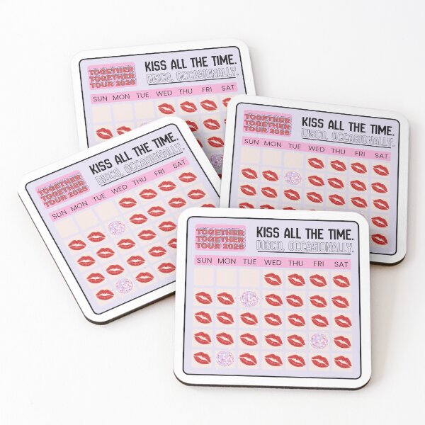 Item preview, Kiss All The Time Calendar designed and sold by wonkydoodler.