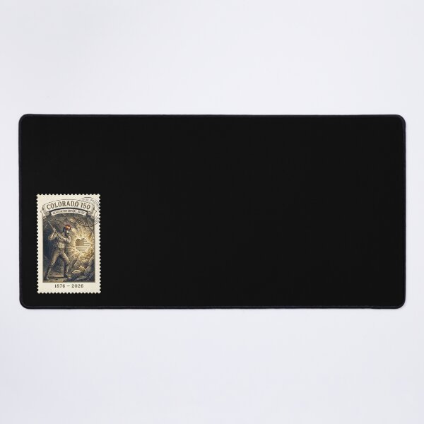 Item preview, Colorado Gold Miner 150th Anniversary - Vintage History Stamp designed and sold by G350.