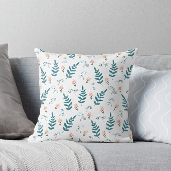 Item preview, Flowers and Ferns Pattern in White designed and sold by designsbyklm.