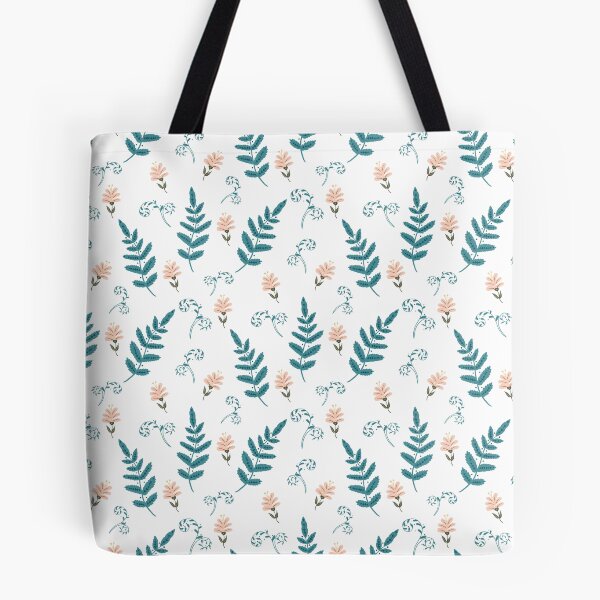 Item preview, Flowers and Ferns Pattern in White designed and sold by designsbyklm.
