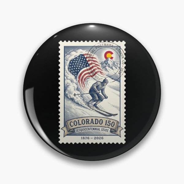 Item preview, Vintage Colorado Skiing 150th Anniversary - 2026 Winter Stamp designed and sold by G350.
