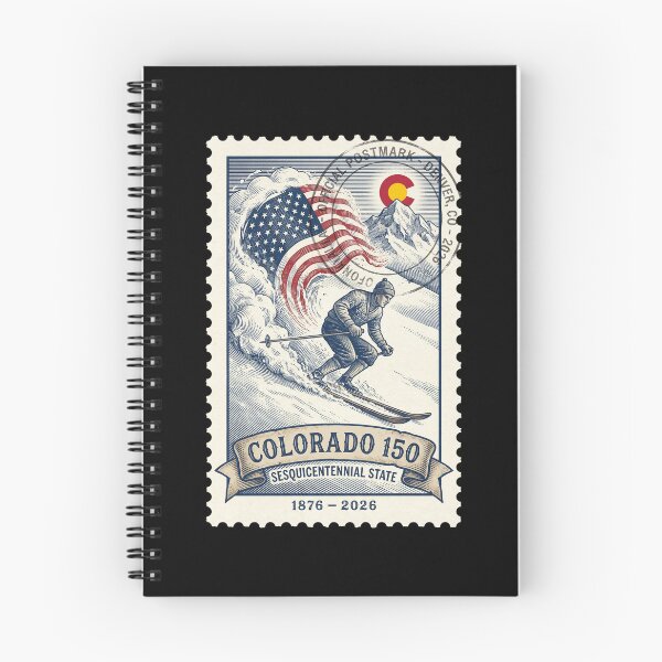 Item preview, Vintage Colorado Skiing 150th Anniversary - 2026 Winter Stamp designed and sold by G350.