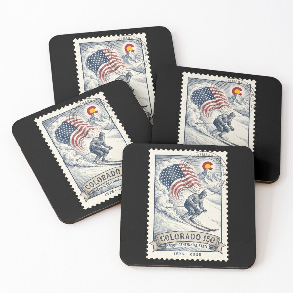 Item preview, Vintage Colorado Skiing 150th Anniversary - 2026 Winter Stamp designed and sold by G350.
