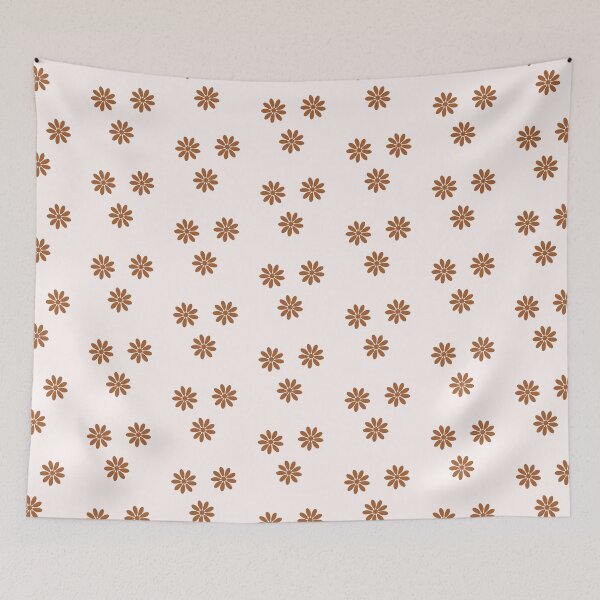 Item preview, Stylized Minimalist illustration of three brown flowers designed and sold by MagicMaker1984.