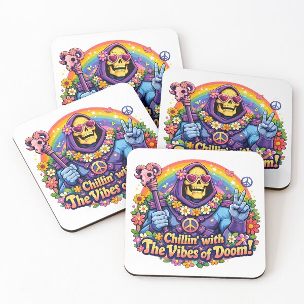 Item preview, Chillin’ with the Vibes of Doom – Peaceful Skeleton Parody Art designed and sold by Anteverse.