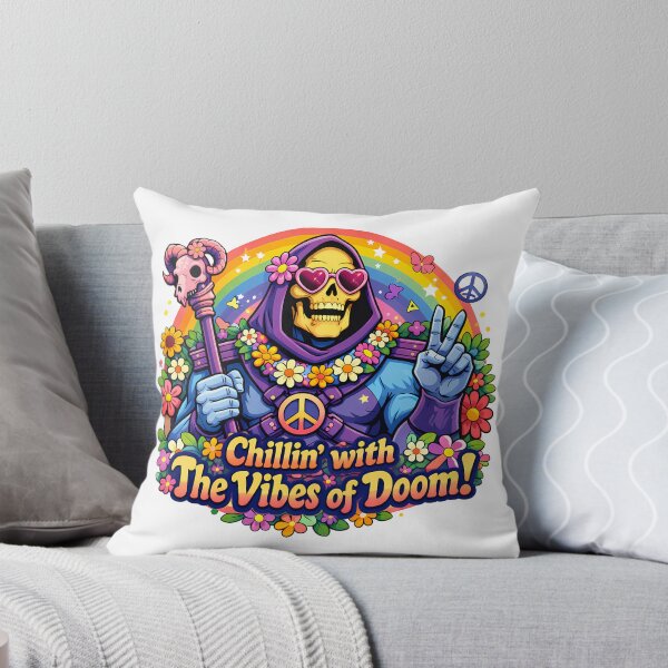 Item preview, Chillin’ with the Vibes of Doom – Peaceful Skeleton Parody Art designed and sold by Anteverse.
