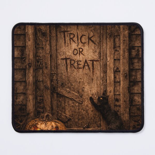 Item preview, “Trick or Treat at the Wrong Door” designed and sold by Fuskiss.