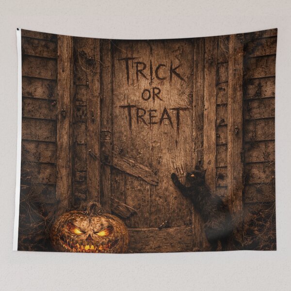 Item preview, “Trick or Treat at the Wrong Door” designed and sold by Fuskiss.
