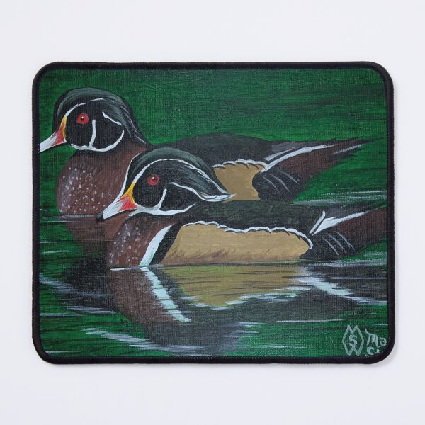Item preview, Wood duck drakes swimming together  designed and sold by Matt Starr Fine Art .