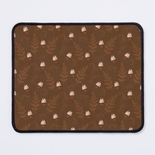 Item preview, Flowers and Ferns Pattern in Brown designed and sold by designsbyklm.