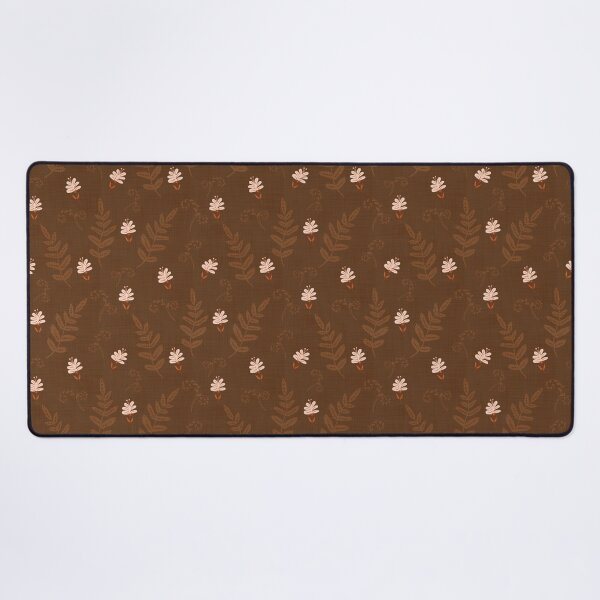 Item preview, Flowers and Ferns Pattern in Brown designed and sold by designsbyklm.