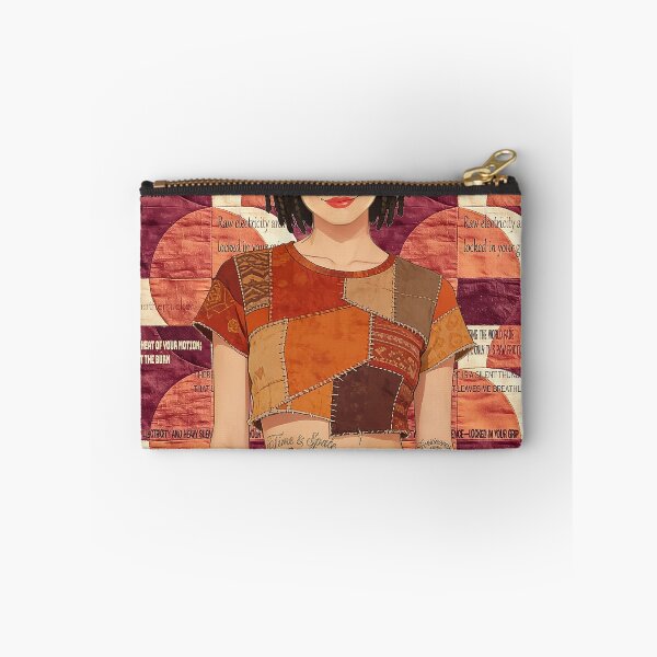 Item preview, Boho Patchwork Girl – Vintage Aesthetic Tattoos and Poetry Art designed and sold by Hen-C-Art.