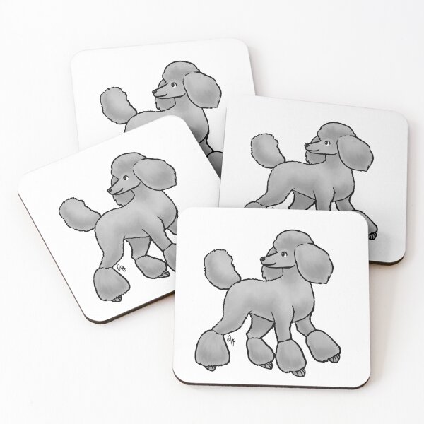 Item preview, Dog - Miniature Poodle - Miami Gray designed and sold by Jennifer Stolzer.
