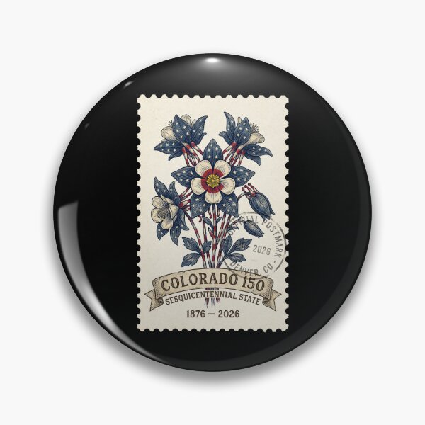 Item preview, Colorado Blue Columbine 150th Anniversary - Floral Stamp designed and sold by G350.