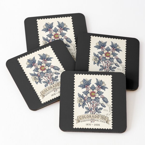 Item preview, Colorado Blue Columbine 150th Anniversary - Floral Stamp designed and sold by G350.