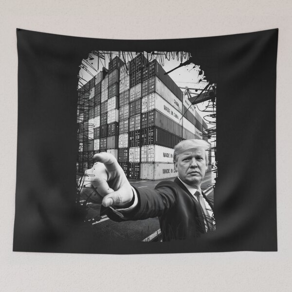 Item preview, Trump Made in China Tariff Selfie Political Meme designed and sold by cabana.space.