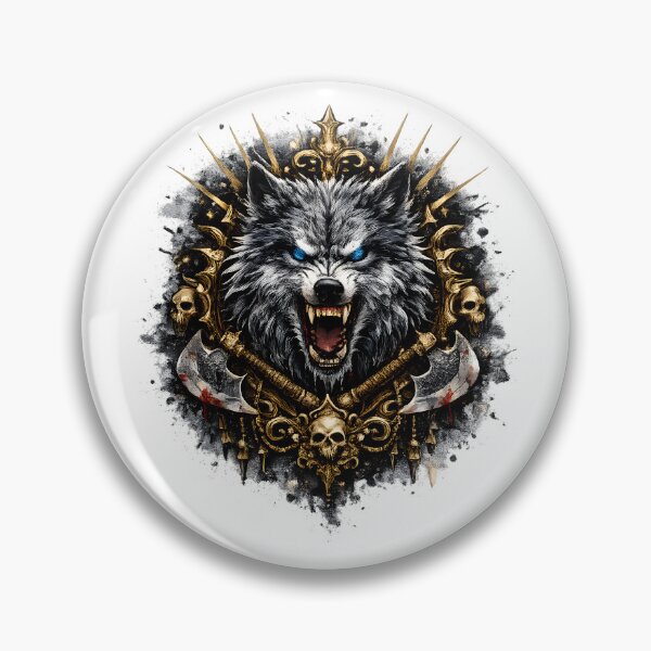 Item preview, wolf designed and sold by AggAverse.