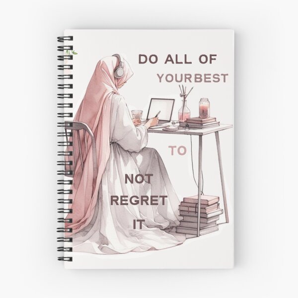 Item preview, Muslim girl working with inspiration quote<3 designed and sold by HellenicBloom.