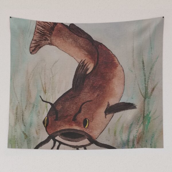 Item preview, Catfish with big whiskers designed and sold by Matt Starr Fine Art .