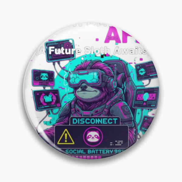 Item preview, AFK Sloth Gamer Glitch Aesthetic Patch Day High Ping designed and sold by Mental Tab Closed.