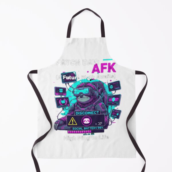 Item preview, AFK Sloth Gamer Glitch Aesthetic Patch Day High Ping designed and sold by Mental Tab Closed.