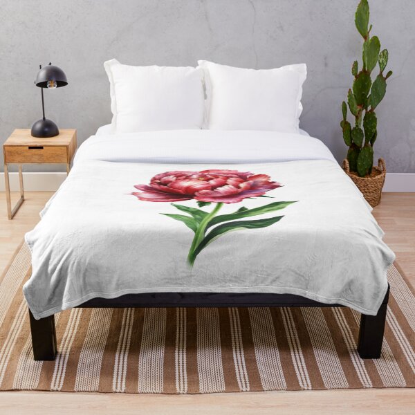 Item preview, Dark Red Peony Botanical Illustration designed and sold by Rutvain.