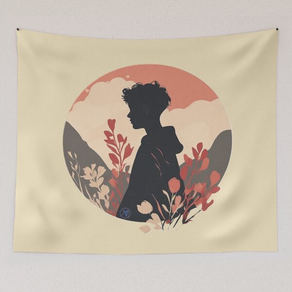 Item preview, Silent Growth – Minimal Nature Silhouette Art by NegarTv Designs designed and sold by NegarTv Designs.