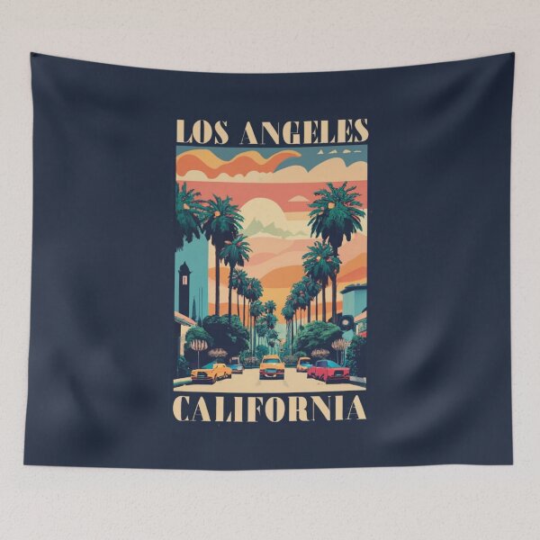 Item preview, A Vintage Travel Art of Los Angeles - California - US  designed and sold by GoodOldVintage.
