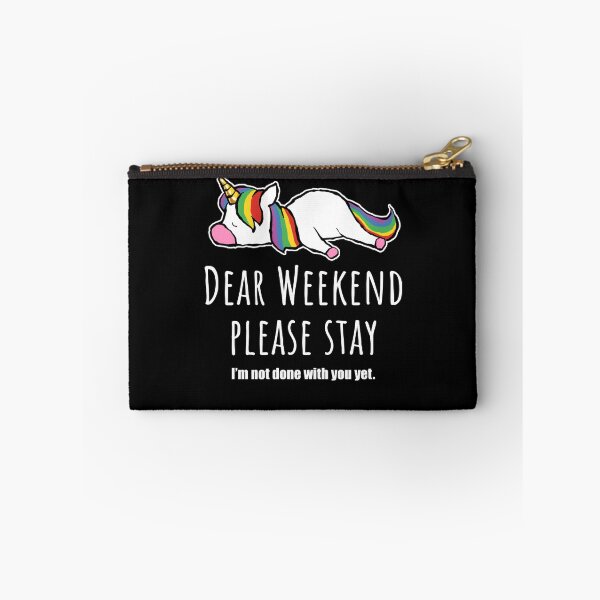 Item preview, Dear weekend please stay, cute unicorn designed and sold by Halfstone.