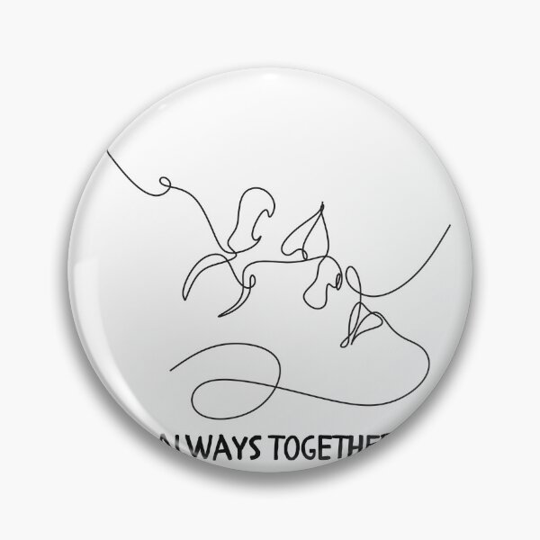 Item preview, Always Together - Minimalist One Line Art Couple designed and sold by LoraDesign98.
