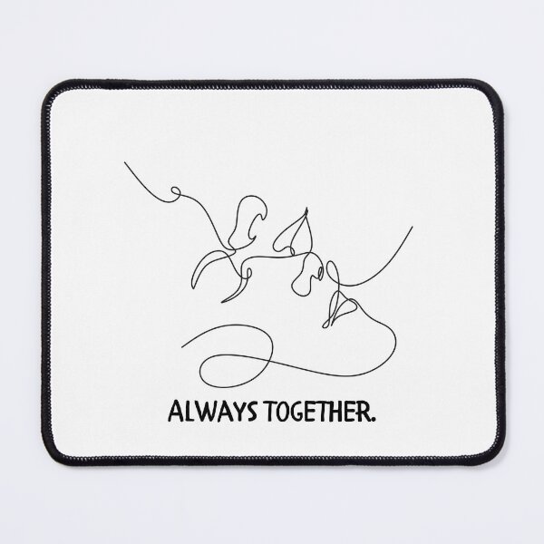 Item preview, Always Together - Minimalist One Line Art Couple designed and sold by LoraDesign98.
