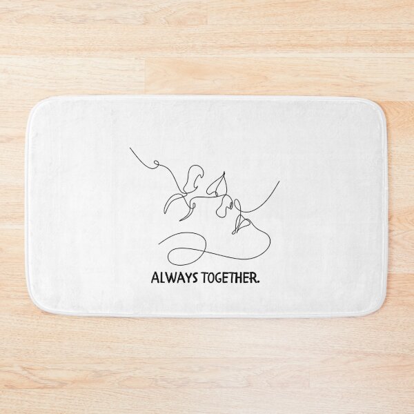 Item preview, Always Together - Minimalist One Line Art Couple designed and sold by LoraDesign98.