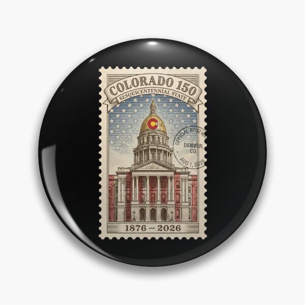 Item preview, Colorado State Capitol 150th Anniversary - Gold Dome Stamp designed and sold by G350.