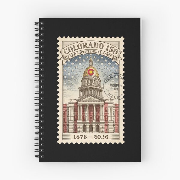 Item preview, Colorado State Capitol 150th Anniversary - Gold Dome Stamp designed and sold by G350.