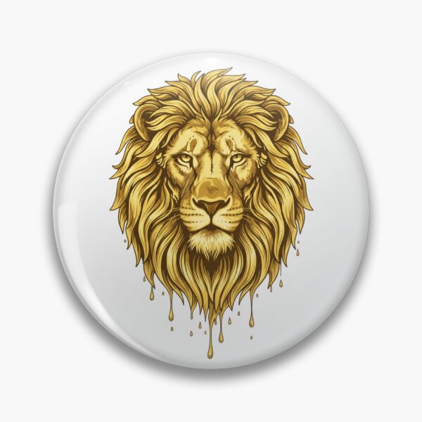 Item preview, Liquid Gold Lion: Molten Majesty Streetwear designed and sold by Blue Bird  Designs.
