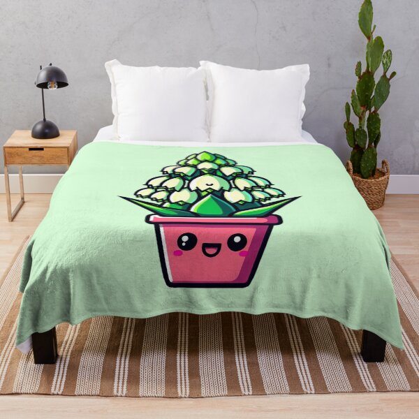 Item preview, Kawaii Blooming Yucca Plant - Cute Flower Pot Design designed and sold by GREENZ0NE.