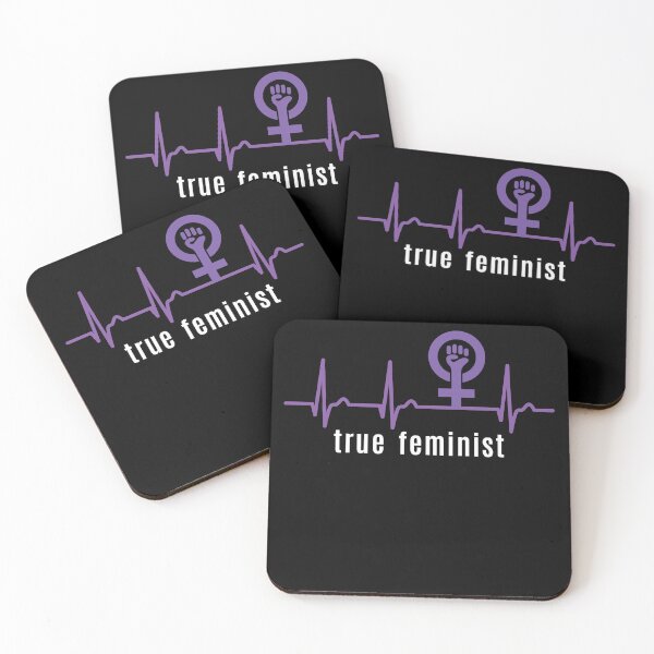 Item preview, True Feminist Heart Curve - Pulse Women's Power Feminism designed and sold by Halfstone.
