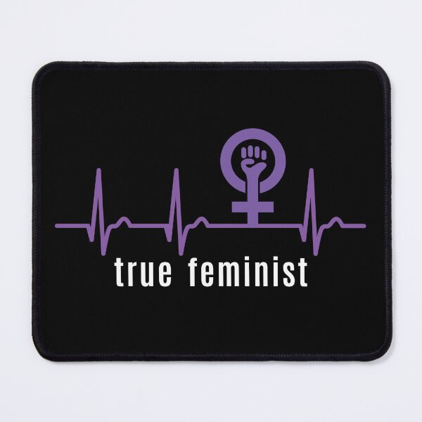 Item preview, True Feminist Heart Curve - Pulse Women's Power Feminism designed and sold by Halfstone.