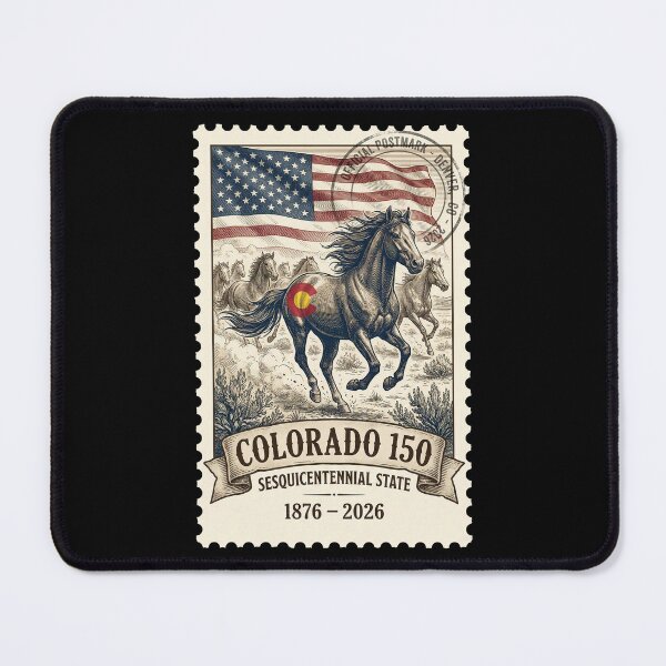 Item preview, Wild Horses of Colorado 150th Anniversary - Mustang Stamp designed and sold by G350.