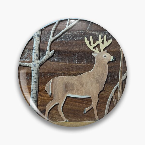 Item preview, Whitetail buck at the birch tree  designed and sold by Matt Starr Fine Art .