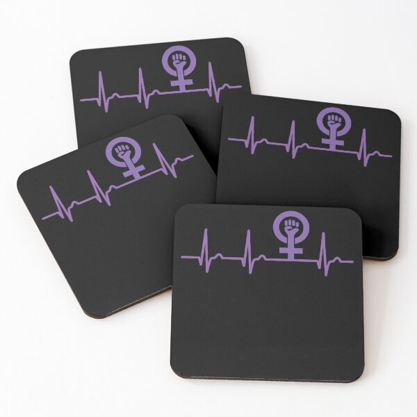 Item preview, Feminist Heart Curve - Pulse Women's Power Feminism designed and sold by Halfstone.