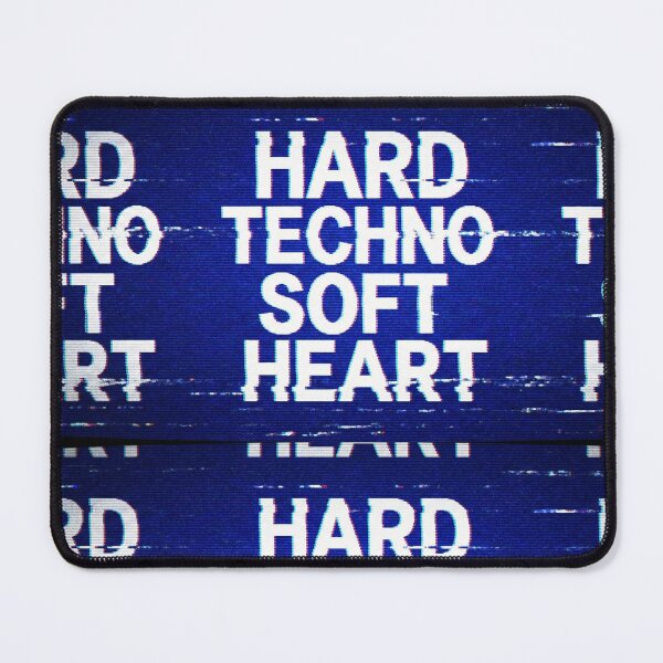 Item preview, Hard Techno Soft Heart CRT TV Static Noise Pattern designed and sold by RaveNamaste.