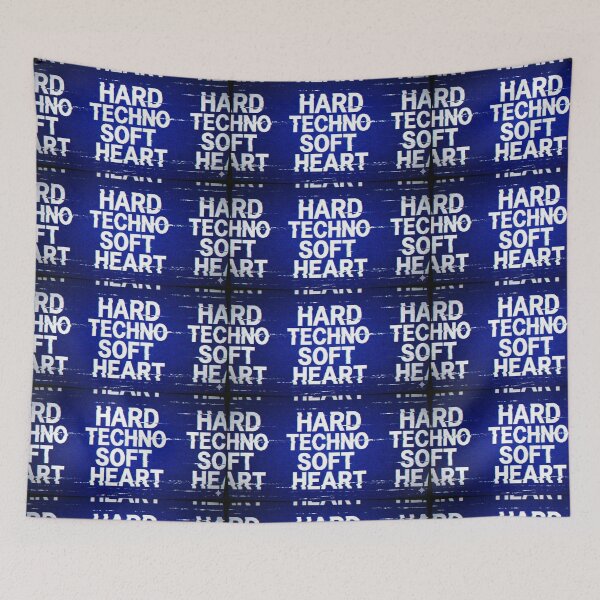 Item preview, Hard Techno Soft Heart CRT TV Static Noise Pattern designed and sold by RaveNamaste.