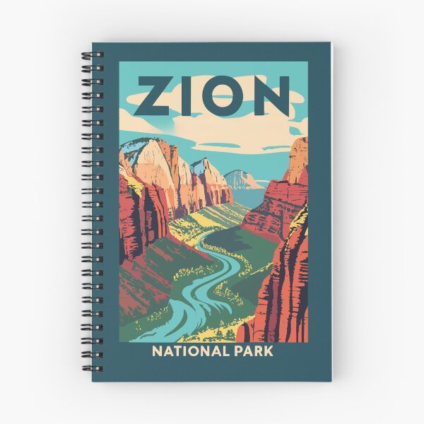 Item preview, A Vintage Travel Art of the Zion National Park - Utah - US  designed and sold by GoodOldVintage.