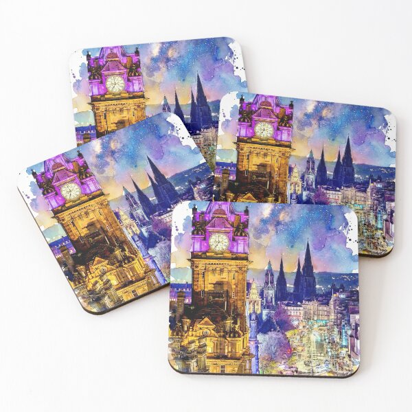 Item preview, Edinburgh Princes Street Watercolour Painting designed and sold by davidelder.