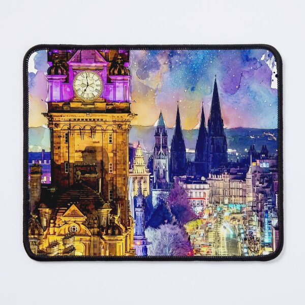 Item preview, Edinburgh Princes Street Watercolour Painting designed and sold by davidelder.