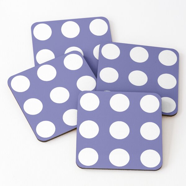 Item preview, Very peri, periwinkle, 2022 color of the year, purple and white polka dots, classic blue dot pattern designed and sold by hollycooper.