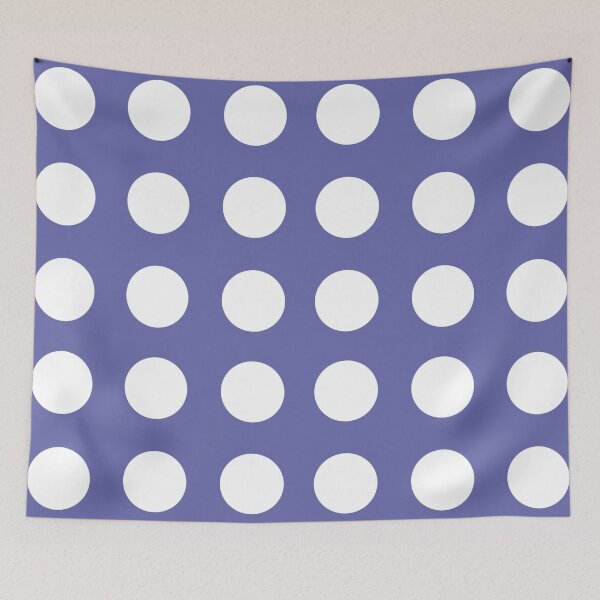 Item preview, Very peri, periwinkle, 2022 color of the year, purple and white polka dots, classic blue dot pattern designed and sold by hollycooper.