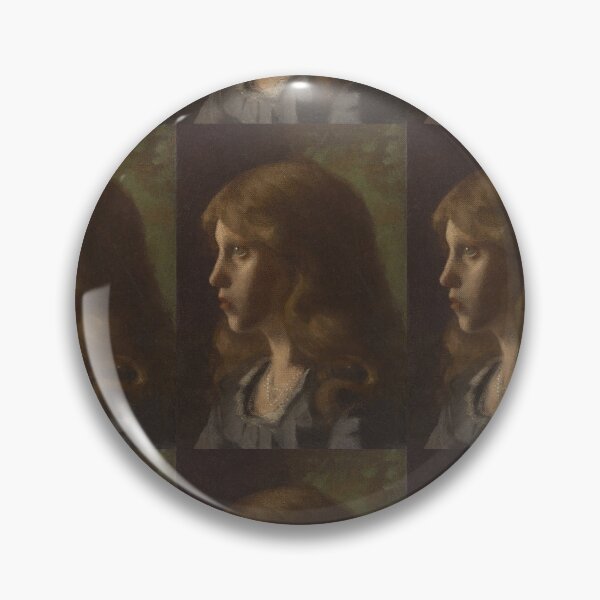 Item preview, Girl’s Head Turned Left by Gustav Klimt: Vintage Portrait Fine Art Print designed and sold by artofuniverse.