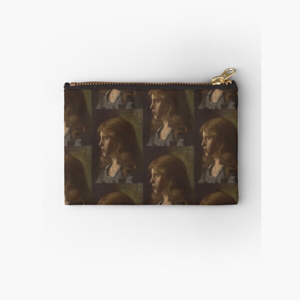 Item preview, Girl’s Head Turned Left by Gustav Klimt: Vintage Portrait Fine Art Print designed and sold by artofuniverse.
